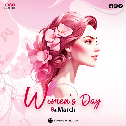 8 March Woman's Day Graphics Design